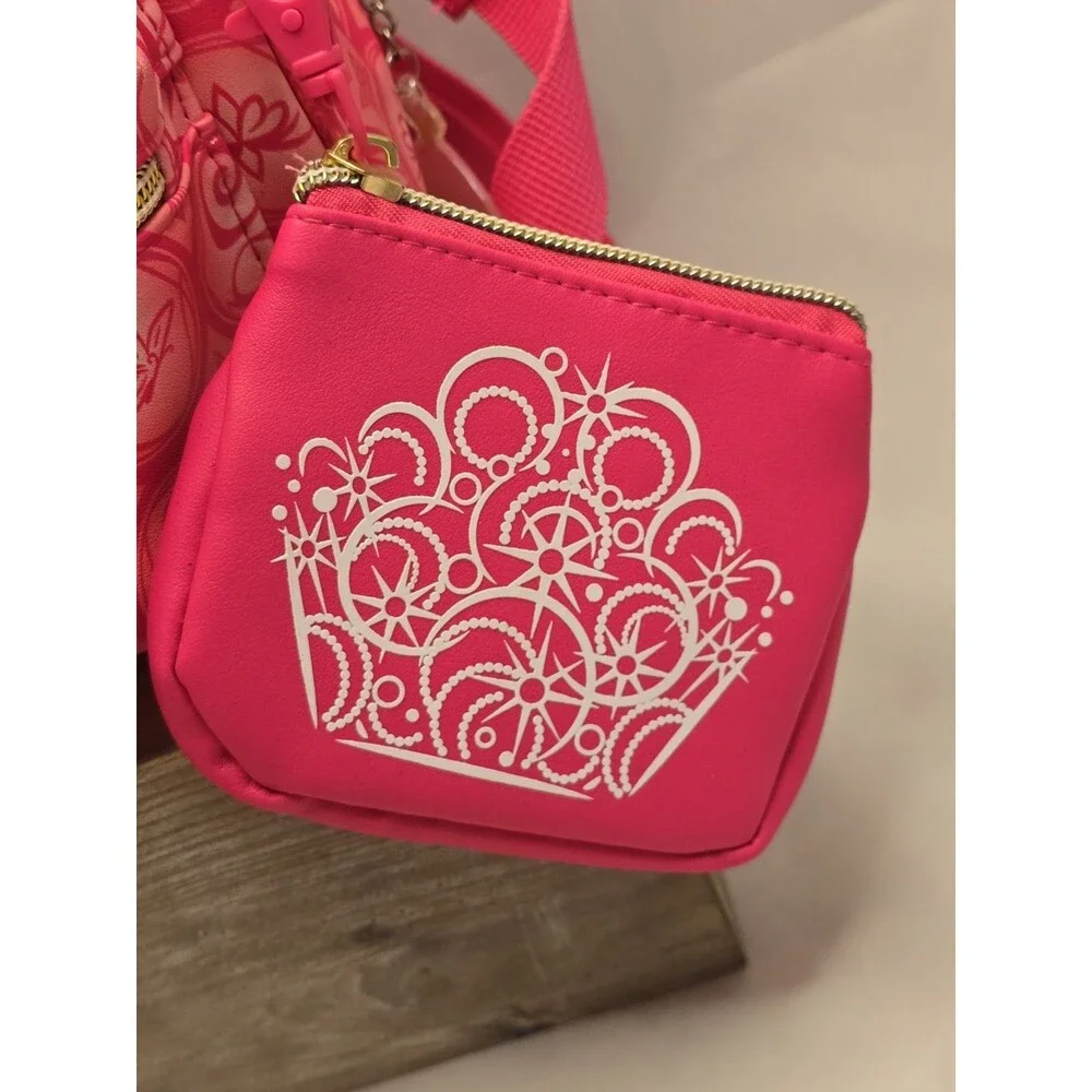 Wicked Mini Backpack Bag Pink Universal Studios Glinda Cosplay Purse Coin Pouch